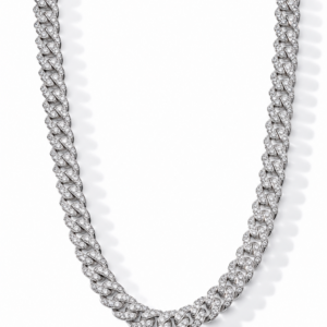 Luxury Men's Diamond Chain Necklace in White Gold